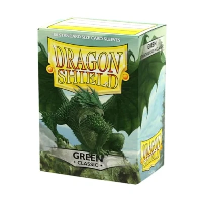 Bild av Dragon Shield Box of 100 Highest Quality Trading Card Sleeves Green