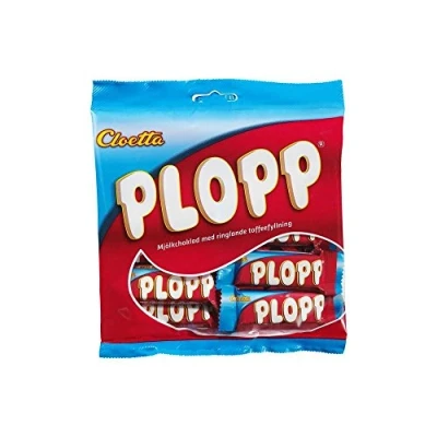 Bild av Cloetta Plopp mjölkchokladbitar med mjuk toffefyllning 158 g