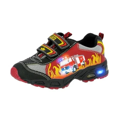 Bild av Lico HOT V BLINKY Pojke Sneakers, Röd/svart/gul, 28 EU