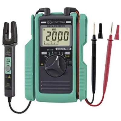 Bild av Kyoritsu KEW Mate 2000 A Hånd multimeter, Strømtang digital CAT III 300 V, II 600 V Visning (counts): 3400