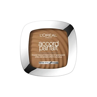 Bild av L&#039;Oréal Paris Perfektivt smältpulver berikad med mineralpigment och hyaluronsyra alla hudtyper perfekt passform nyans: gyllene cappuccino (8.D) 9 g