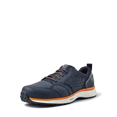 Bild av Timberland Pro Reaxion arbetssäkerhetsskor för män, andas, Svart orange, 30 EU