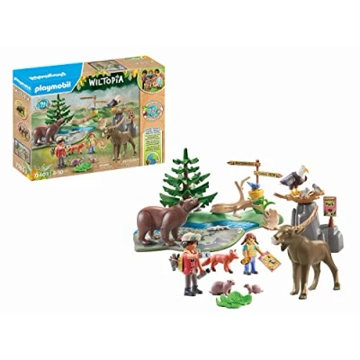 Bild av PLAYMOBIL 71403 Wiltopia nordamerikanska djurutflykt, utbildningsleksaker, för de små och stora upptäcktsresande, hållbar leksak barn i åldern 4+