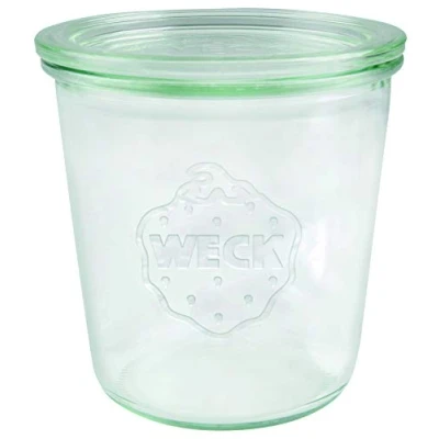 Bild av Väckarklocka fallglas 500 ml (högkvalitativ konservering, konserveringsglas med glaslock; för konservering; värmebeständig; mikrovågsugnssäker; ugnssäker; rund kantglas) 742, 6 stycken