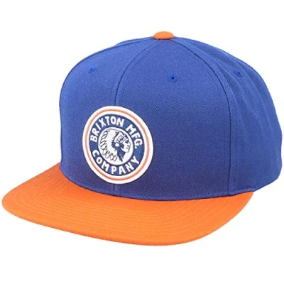Bild av Brixton Blå Snapback Keps Rival MP Joe Blue/Burnt Orange @ Hatstore