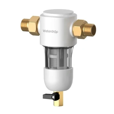 Bild av Waterdrop Spin Down Sedimentfilter, Återanvändbart Sedimentvattenfilter för Hela Huset, Spolbart Förfiltreringssystem Stads/Brunnsvatten, 1&quot; + 3/4&quot; MNPT, WD PF01