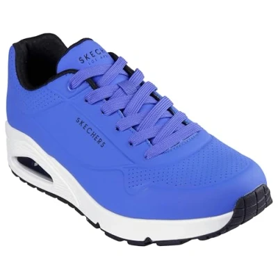 Bild av Skechers Uno Stand on Air Sneaker för män, Blå/vit, 44.5 EU