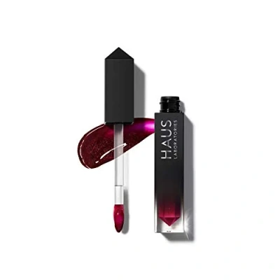 Bild av HAUS LABORATORIES By Lady Gaga: LE RIOT LIP GLOSS High Shhine, lätt läppglans finns i 18 färger, skimmer och gnistrar, bekvämt att bära, vegansk cruelty fri 0,17 oz.