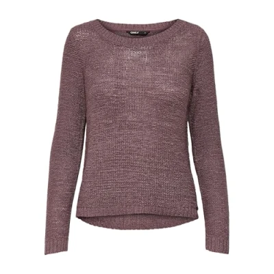 Bild av ONLY Dam Stickad tröja Onlgeena Xo L/S Pullover Knt Noos, Rosa Brun, XL