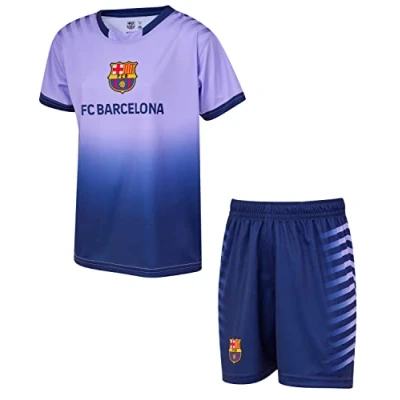 Bild av FC Barcelone Barca jersey + shorts officiell kollektion barnstorlek pojke 12 år, Färg: blå, �r