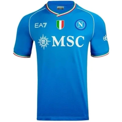 Bild av SSC NAPOLI Racettröja, EA7, Scudetto Tricolor, Dry Touch tekniskt tyg, 2023/2024