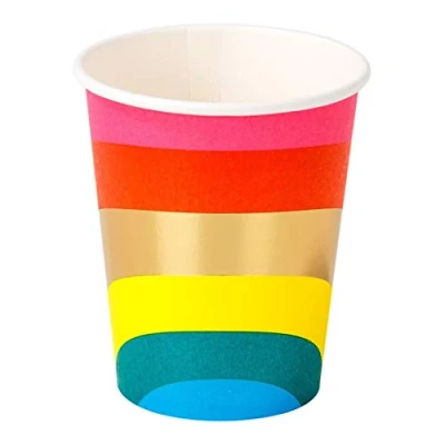 Bild av Talking Tables RAIN CUP Festmuggar av Papper, 250 ml, Flerfärgad