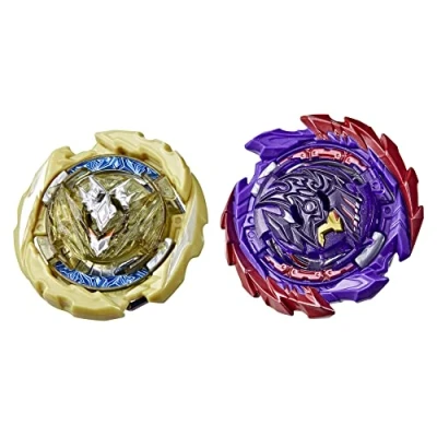 Bild av Hasbro Beyblade Burst QuadDrive, 2 pack Berserk Balderov B7 och Cyclone Belfyre B7, leksak för barn, från 8 år