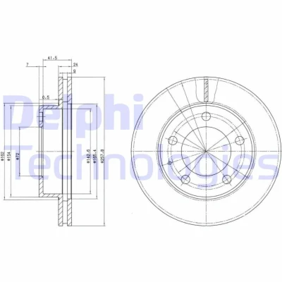 Bild av Bromsskiva DELPHI BG2779