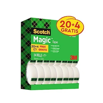 Bild av Scotch Magic osynlig tejp, värdepack, 24 rullar, 19 mm x 33 m