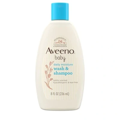 Bild av Aveeno Baby Wash &amp; Shampoo för hår och kropp, rivfri, 236 ml