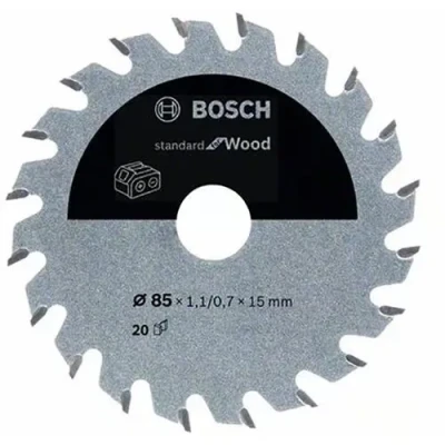 Bild av Bosch Standard for Wood cirkelsågklinga för sladdlösa sågar 85x1,1/0,7x15 T20