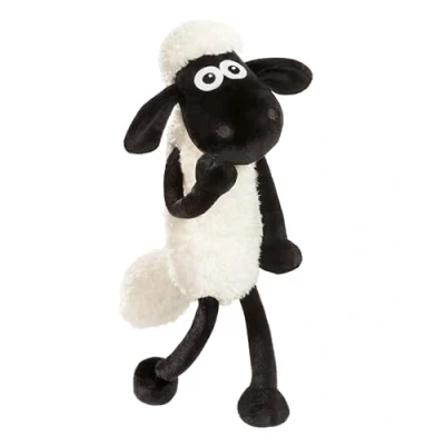 Bild av Gosedjur Shaun the Sheep 25cm vit mjuk leksak gjord av plysch; Gullig att gosa och leka med, för barn vuxna: utmärkt present