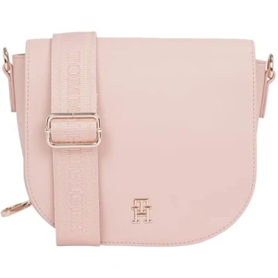 Bild av Tommy Hilfiger Logotape Saddle BAG Axelremsväska, Storlek: One Size, Pink