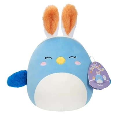 Bild av Squishmallows SQER00857 blå fågel, 19 cm, officiell Jazwares plysch, supermjukt gosedjur