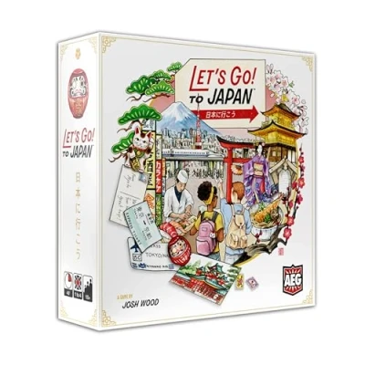 Bild av Alderac Entertainment Let&#039;s Go! To Japan Brädspel på Engelska för Hela Familjen Tävlingsinriktat Spel 1 4 Spelare att Spela Solo, i Par eller med Vänner