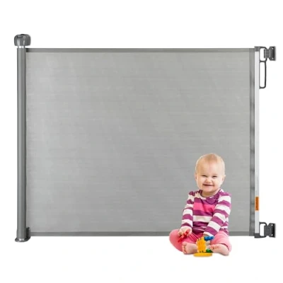 Bild av Relaxdays utdragbar trappgrind, svart, 86 x 156 8,5 cm