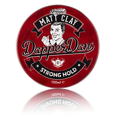 Bild av Dapper Dan Matt Clay,Texturising Styling Clay Strong Hold Finish Mens Hair Product, 1 x 100 ml