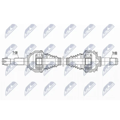 Bild av Drivaxel lexus Ls (_f4_), Bakaxel vänster, ls, 42340 50070