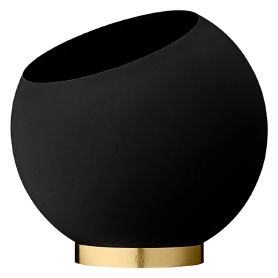 Bild av AYTM Globe blomkruka, Ø 30 cm, svart, aluminium, stål