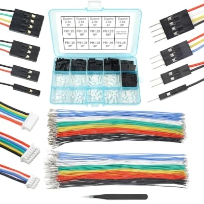 Bild av PB1.25 till Dupont 2,54 mm anslutningar och kablar kit kompatibel med Molex PicoBlade 1,25 tonhöjdsanslutningar 20 cm trådar för Pixhawk2.4.8