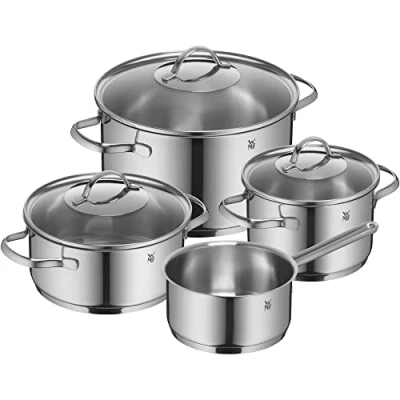Bild av WMF 0723046380 Grytset Provence Plus 4 Del Värmebeständig 250 Grader Diskmaskinssäker Transtherm Universalbas Induktion