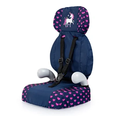 Bild av Bayer Design 67554AA Deluxe Car Seat dockbilstol, bilbarnstol docka, docktillbehör, Enhörning