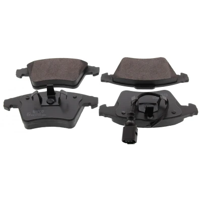 Bild av MAPCO 6772 Jeu de plaquettes frein Essieu avant contact signal d&#039;usure inclus avec tôle anti bruit VOLKSWAGEN: Transporter 5 Bus,