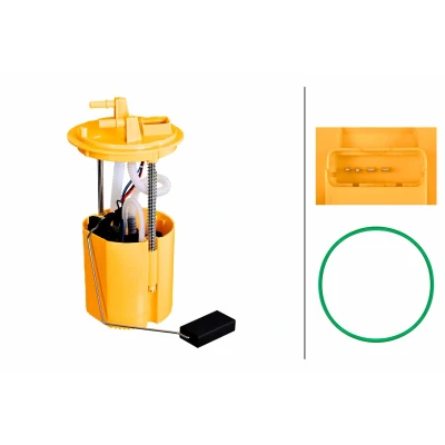 Bild av HELLA 8TF 358 306 711 Unité d&#039;injection de carburant avec joint d&#039;étanchéite, palpeur électrique Diesel FIAT: Panda II 5 portes