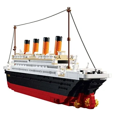 Bild av SuSenGo Titanic byggstenssats 1021 stycken tegelstenar för barn