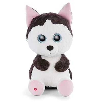 Bild av NICI Glubschis: Original Glubschis Polarhund Barkley 45 cm Gosedjur Huskies med stora, glittrande ögon Fluffiga mjukisleksaker för gosedjurs älskare