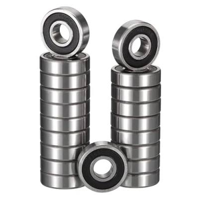 Bild av TUZUK 20 stycken 6072RS kullager förseglade 7 x 19 6 mm försmörjd/kromstål/gummi dubbeltätning, 607RS miniatyrspårkullager