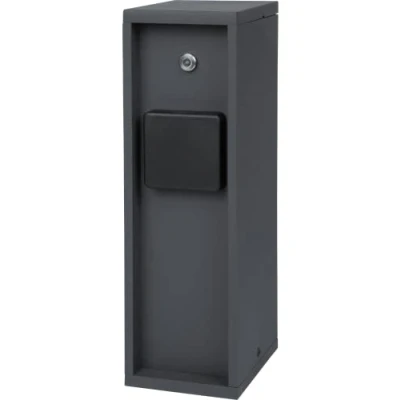 Bild av BOLD 19400 Pado utomhusuttag trädgårdsuttagskolonn 3 faldig plugg i antracit (ljussensor IP44 utomhus energispelare 3680 Watt 30x12x9 cm enkel montering plastfri förpackning)