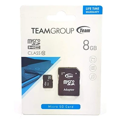 Bild av Team Group TUSDH8GCL1003 Minneskort 8 GB Class 10, Micro SD, Svart