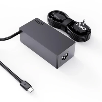 Bild av 65W USB C laddare för Lenovo Thinkpad/Chromebook, HP, Dell, Huawei, Asus, Acer, Samsung, LG Gram, Google och Type adapter