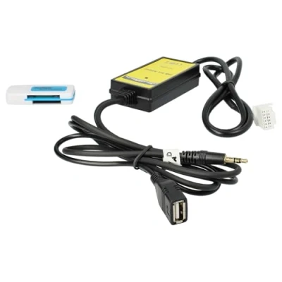Bild av vhbw AUX Line In adapterkabel bilradio lämplig för Toyota MR2 20042010, Prius RAV4 20032010 bil, fordon, USB