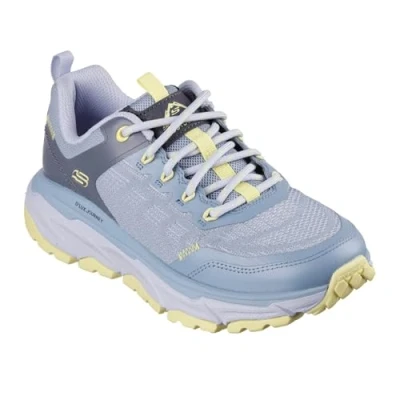 Bild av Skechers kvinnors D&#039;LUX Journey ringblomma, Blue Syntetic/Textile/Yellow trim, 6 UK, Blå syntetisk textil gul 39 EU