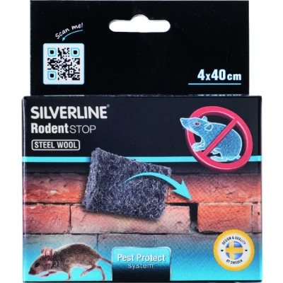 Bild av Silverline Rodentstop Stålull 4x400 mm