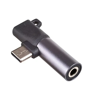 Bild av AKYGA Hörlursadapter AK AD 62 USB typ C till C/uttag 3,5 mm för Android svart