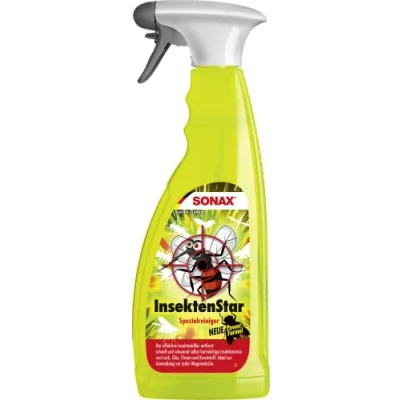 Bild av SONAX InsektStar (750 ml) tar snabbt och försiktigt bort även envisa torkade insektsföroreningar artikelnr. 02334000