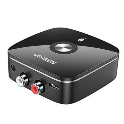 Bild av UGREEN Bluetooth 5.1 aptx HD ljudadapter för trådlös stereomottagare med låg latens och RCA uttag, dubbel parkoppling mobiltelefon,surfplatta,etc HiFi mottagare högtalare,förstärkare