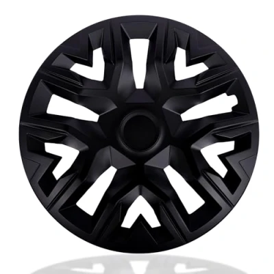 Bild av NRM The Best Black matt navkapslar 40 cm för stålfälgar 16 tum hjulskydd set om 4 svart