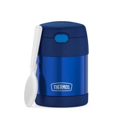 Bild av RMOVR THERMOS kids FUNTAINER FOOD JAR 0,30 l, marinblå, termobehållare för mat med sked barn, 5 h varm/7 kallt, absolut tät soppa, flingor, paus
