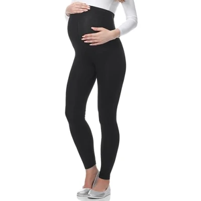 Bild av Be Mammy Dams 3/4 Moderskap Leggings Tights BE20 229(Svarta Prickar, XXL)