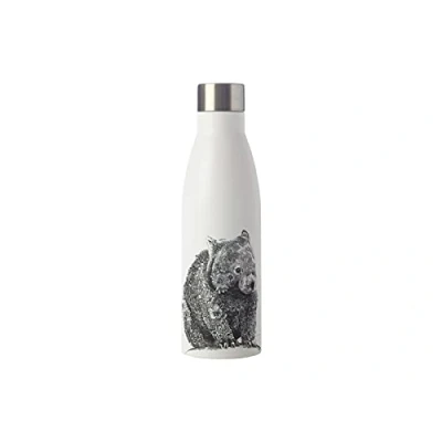 Bild av Maxwell &amp; Williams Marini Ferlazzo Isolerad Vattenflaska med Djurtryck, Vombat, Rostfritt Stål, Vit, 500 ml, JR0014